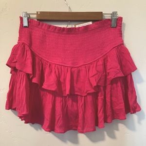 Vestique Ruffle Skort Fuchsia Hot Pink